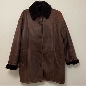 Searle shearling sheepskin coat